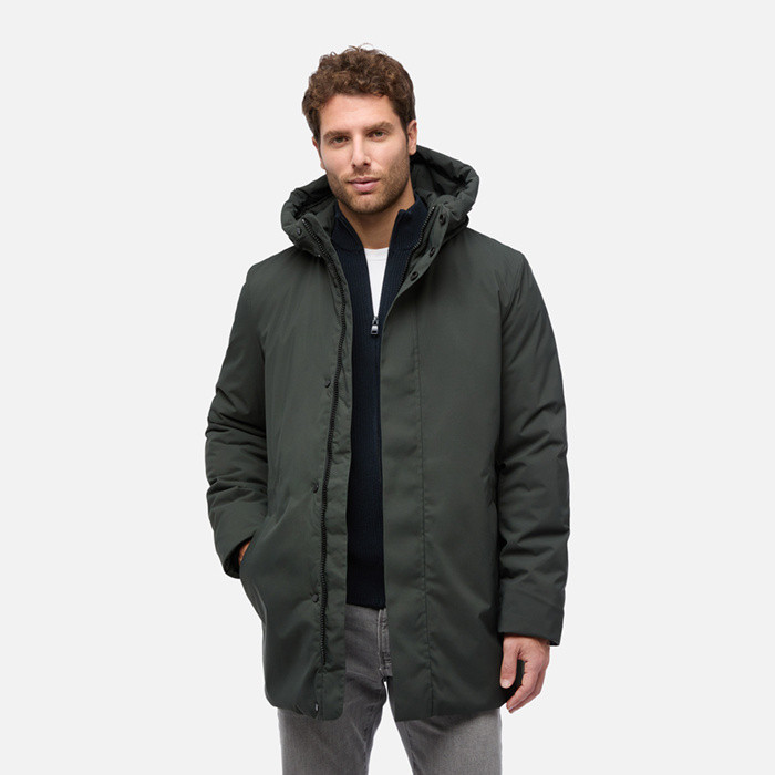 Long parka SPHERICA MAN Light scarab | GEOX