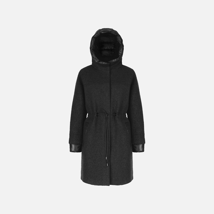 Long coat KLEOPY WOMAN Black | GEOX