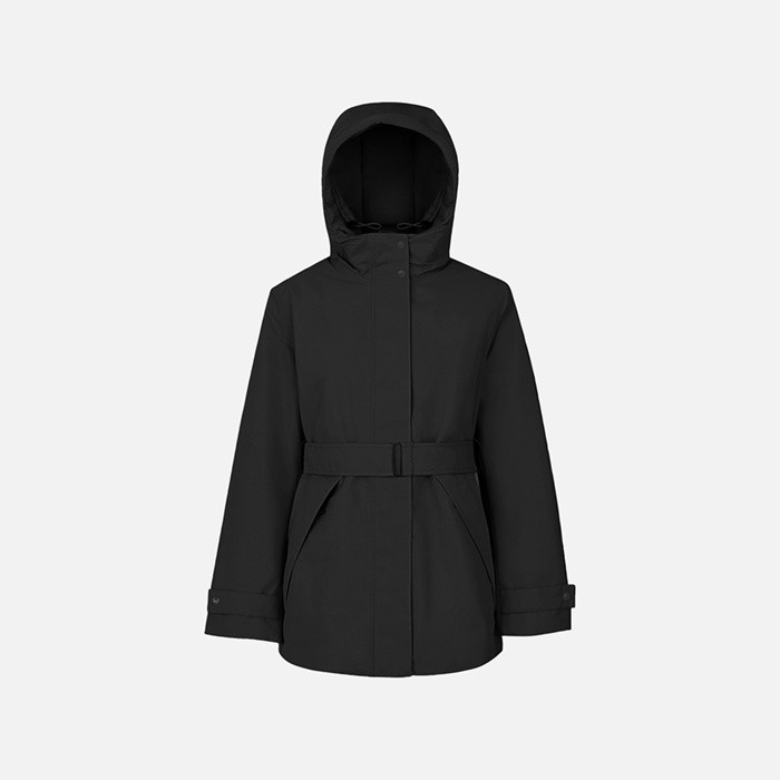 Long parka HOARA ABX WOMAN Black | GEOX