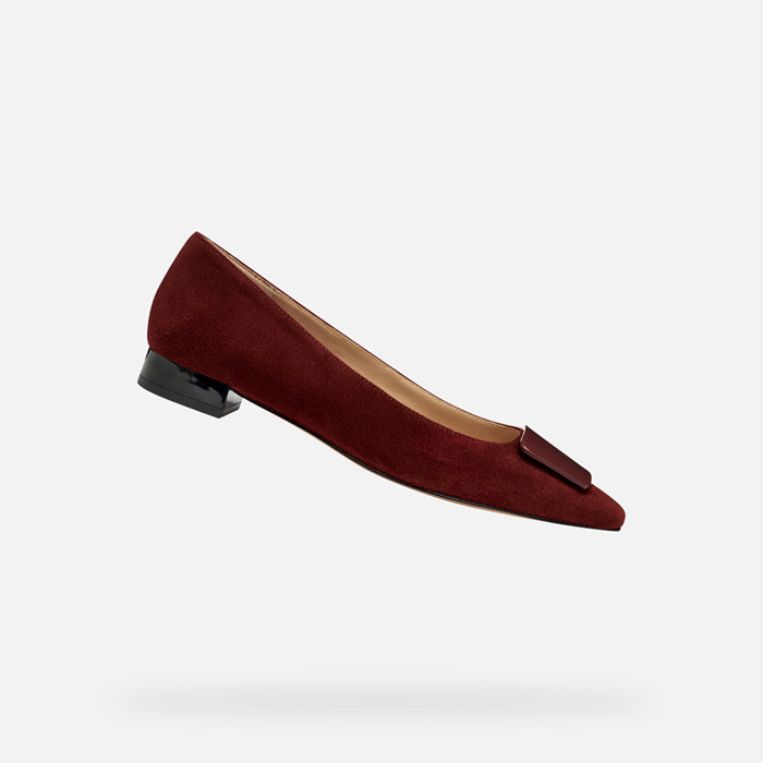 Pointed toe ballet flats GISELDA15 WOMAN Brick | GEOX