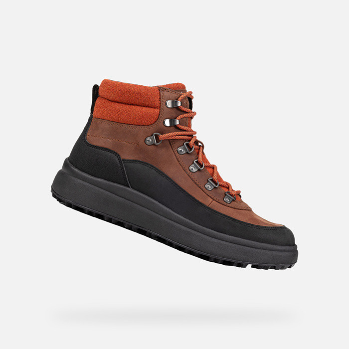 Winter boots GRANITO + GRIP MAN Rust/Black | GEOX