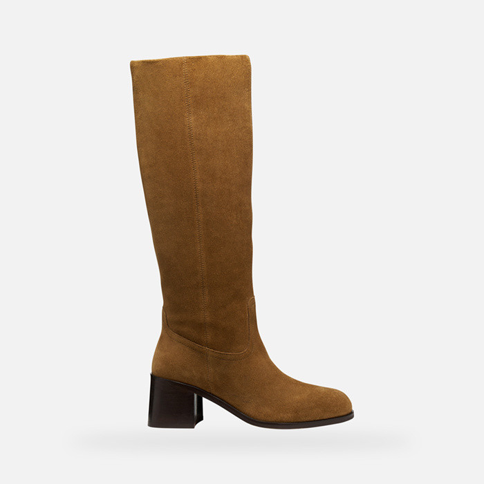 High heel boots ALNOIRE WOMAN Mud | GEOX