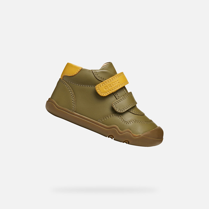 Barefoot STEPPIEUP TODDLER BOY Pistachio/Ochreyellow | GEOX