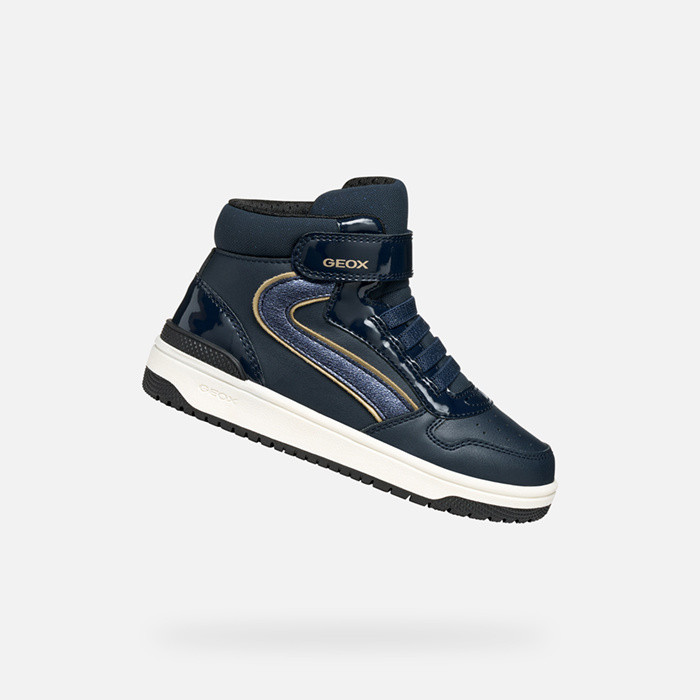 High top sneakers WASHIBA GIRL Dark navy/Platinum | GEOX