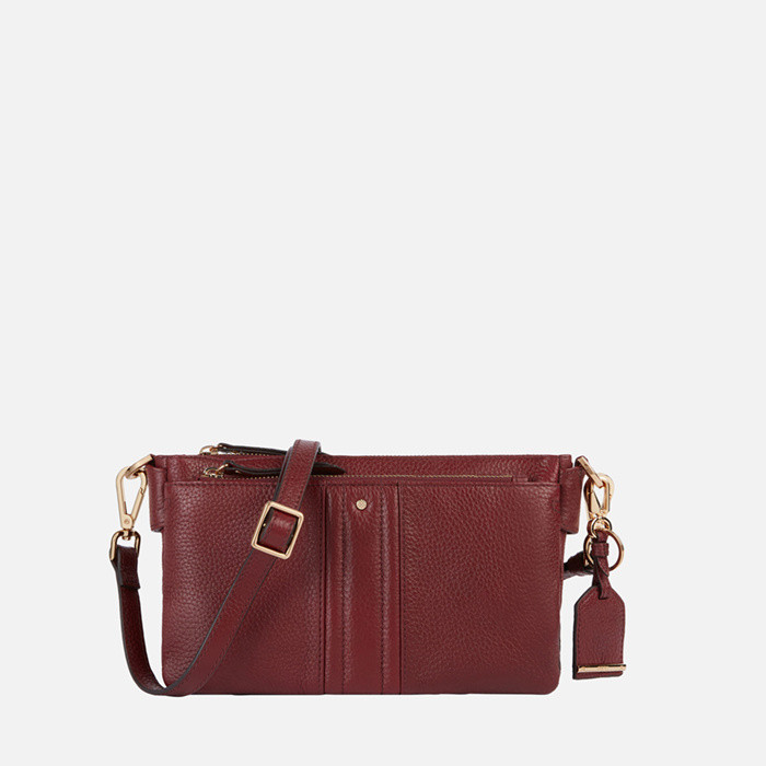 Cross-body bag CLAREE WOMAN Bordeaux | GEOX