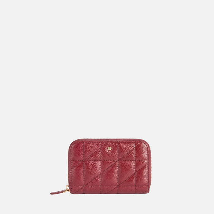 Wallet with zip WALLET WOMAN Bordeaux | GEOX