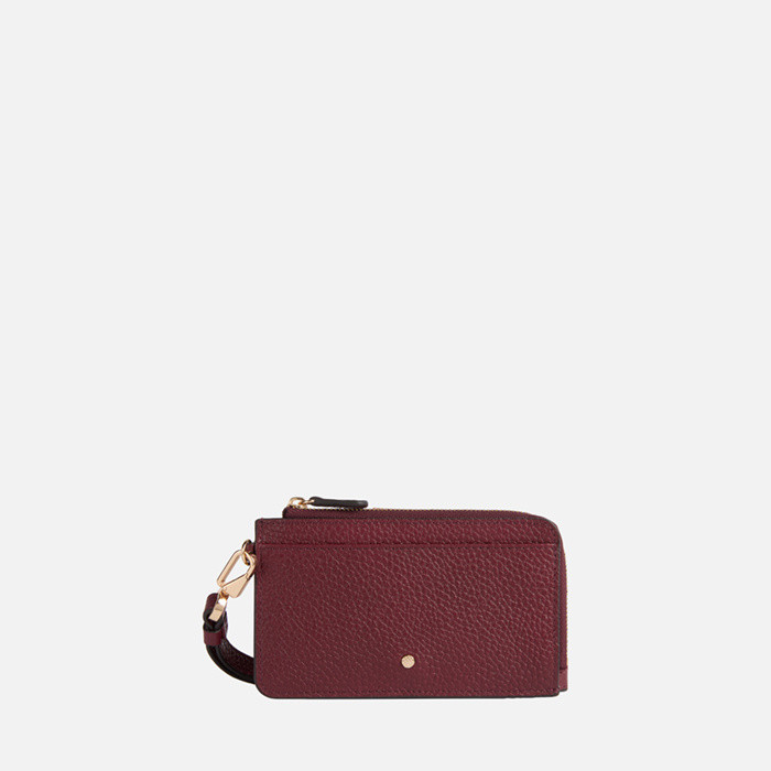 Wallet with zip WALLET WOMAN Bordeaux | GEOX