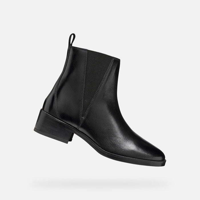 Low heel ankle boots CAMEXIA WOMAN Black | GEOX