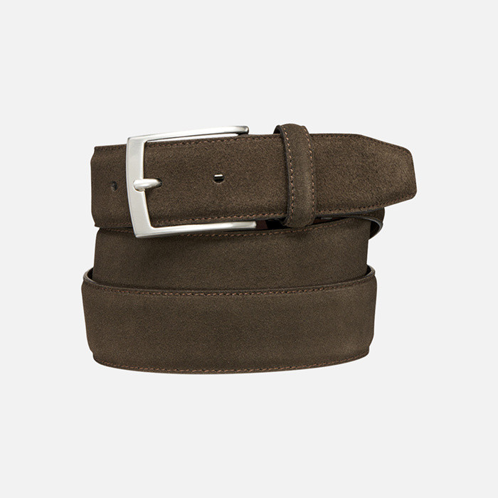 Leather belt BELT MAN Dark Coffee | GEOX