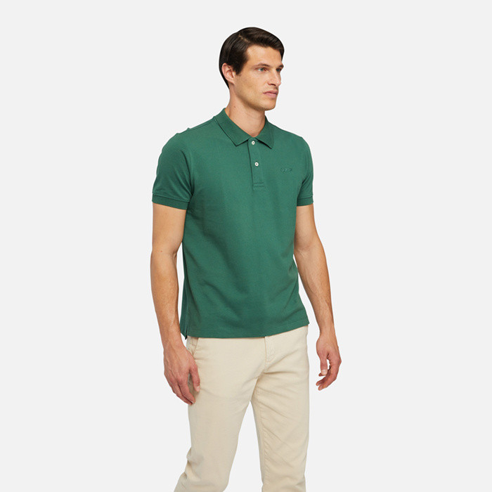 polo shirt POLO MAN Forest green | GEOX