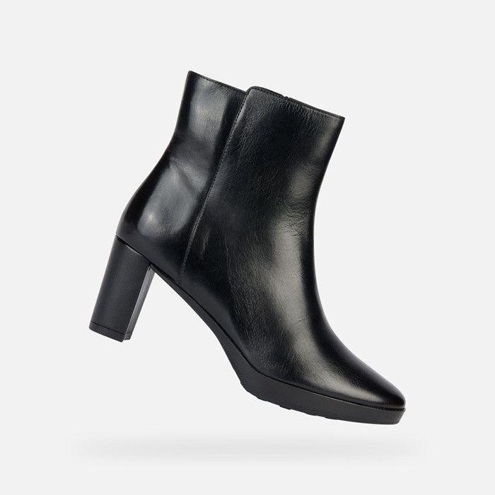 High-heel ankle boots WALK PLEASURE 60 WOMAN Black | GEOX