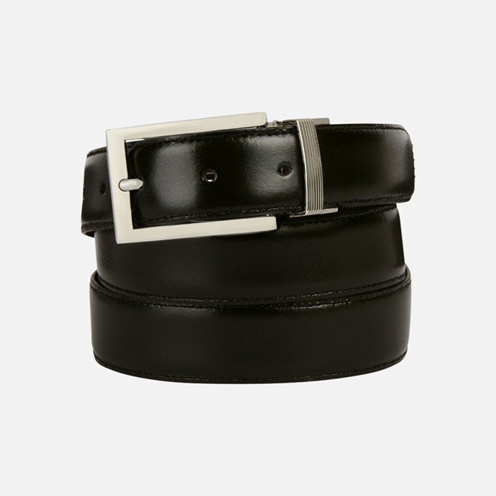 belt BELT MAN Black/Dark coffee | GEOX