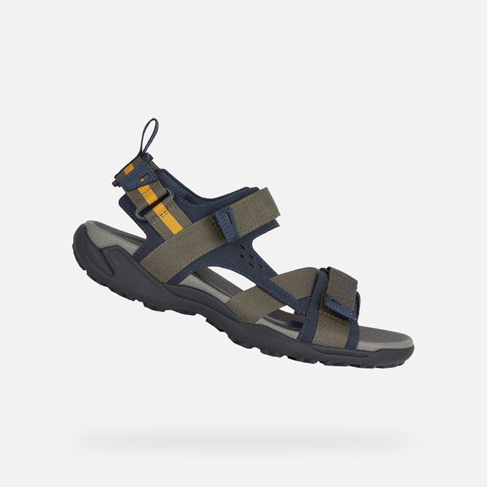 open sandals TERRENO + GRIP MAN Military/Navy | GEOX