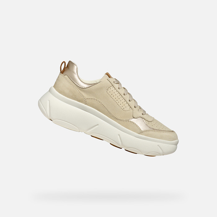 platform trainers NEBULA 2.0 X WOMAN Light Sand | GEOX