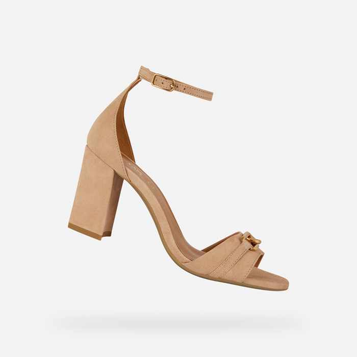 high-heeled sandals NEW ERAKLIA 80 WOMAN Beige | GEOX
