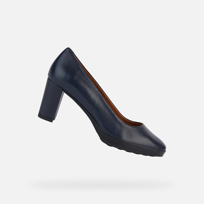 Medium heel pumps WALK PLEASURE 60 WOMAN Navy | GEOX