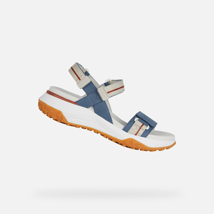 platform sandals SORAPIS + GRIP WOMAN Avio/Off white | GEOX