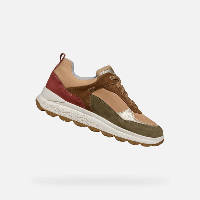 Waterproof trainers SPHERICA 4X4 ABX WOMAN Musk/Old rose | GEOX