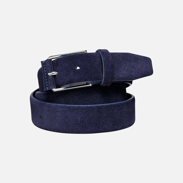 Leather belt BELT MAN Dark Navy | GEOX