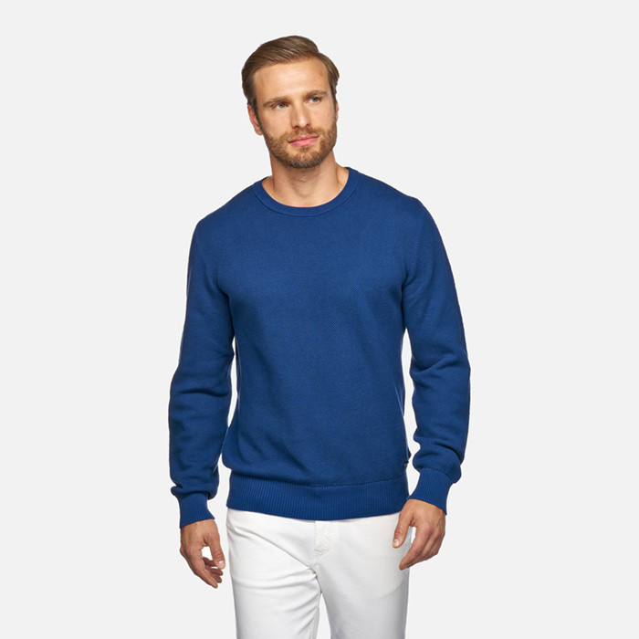Crew-neck sweater KNIT MAN True navy | GEOX