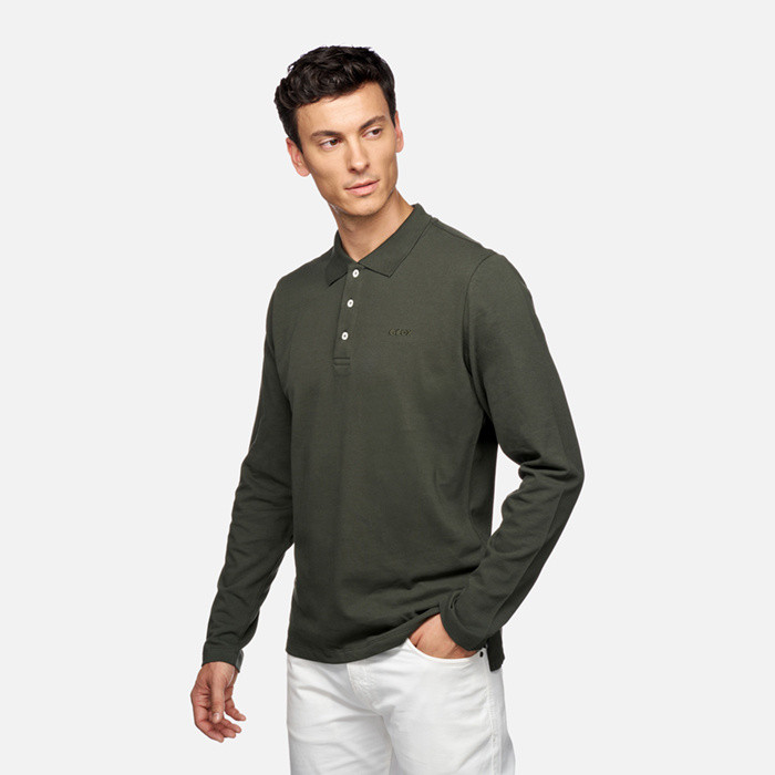 Polo shirt POLO MAN Light climbing ivy | GEOX