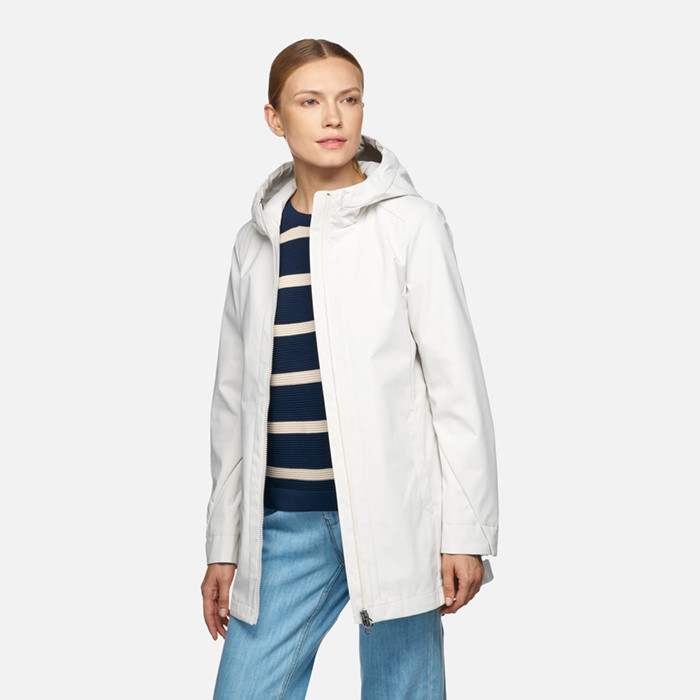 Long parka SPHERICA WOMAN Moonlight sand | GEOX