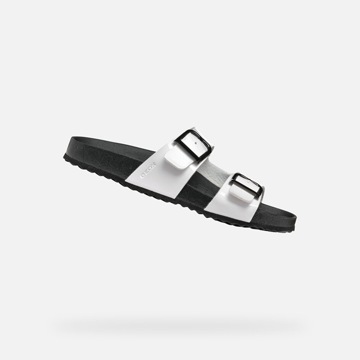 Slides shoes BRIONIA R WOMAN White | GEOX