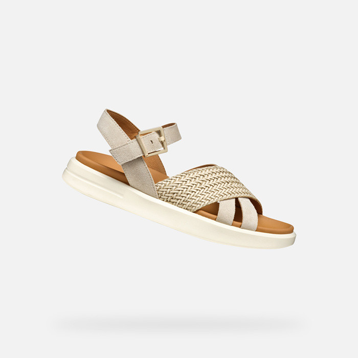 Flat sandals XAND 2S WOMAN Light Taupe | GEOX