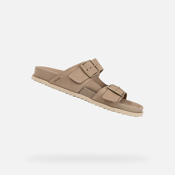 Slides shoes SANDYBETT WOMAN Light Taupe | GEOX
