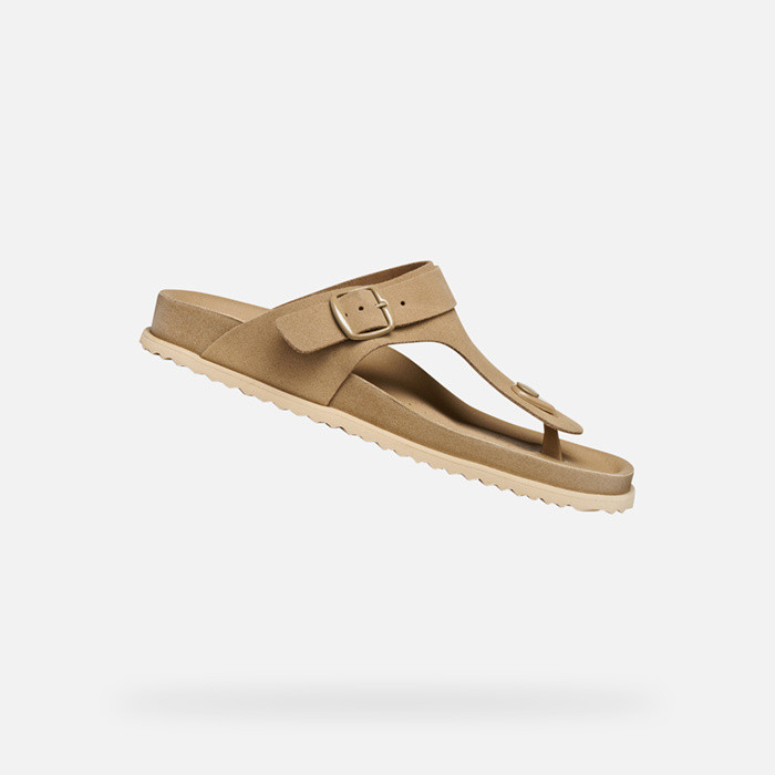 Slides shoes SANDYBETT WOMAN Light Taupe | GEOX